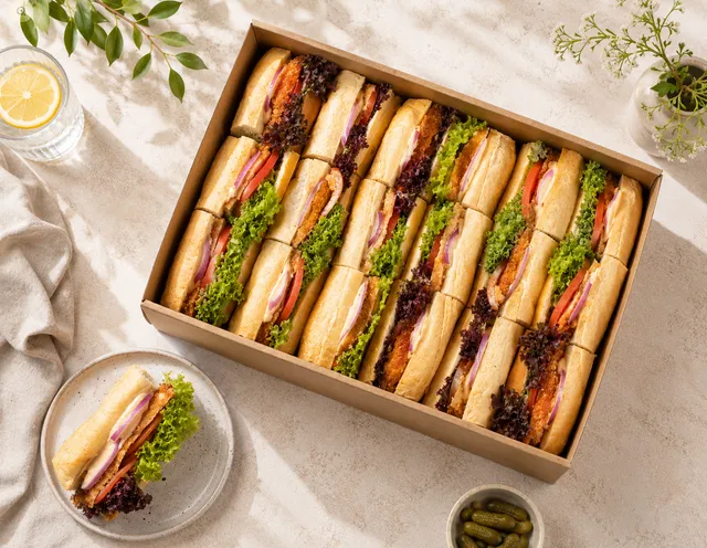 Fresh baguette platter